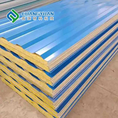 SMP PVF 단열 샌드위치 패널은 르푸핑 시트 1000mm-1500mm 폭을 삽입합니다