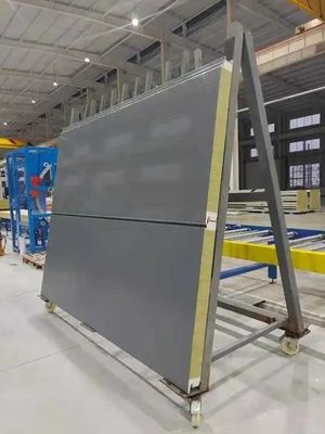 고층 건물용 200mm 두께 방화 샌드위치 벽 패널 시스템