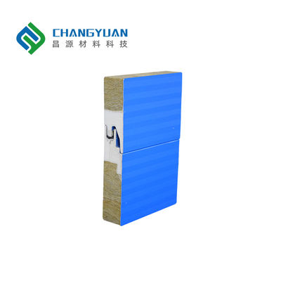 방화 75mm 록울 샌드위치 벽 패널 - 건물 단열을 위한 완벽한 솔루션