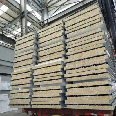 Fireproof Grade A with PU edge&Rock wool core as roofing system also wall system