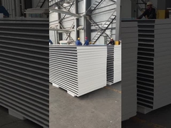 열차단과 단열은 철제 패널을 눌렀습니다